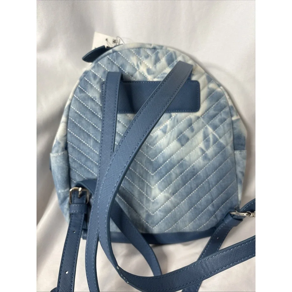 Steve Madden Bjosie Tie Dye Small‎ Backpack Youth Denim Blue White NEW